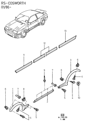 Body Extension And Mouldings (COSWORTH)