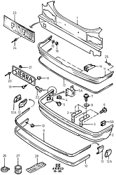 Lower Back Panel And Bumper (LIFTBACK 3D/5D, except CDN/USA)