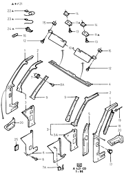 A Pillars/Header And Related Parts  