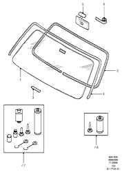 Windscreen/Inside Rear View Mirror  