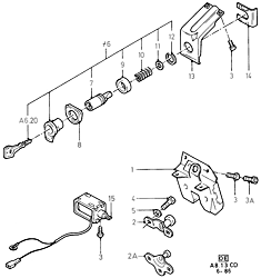 Tailgate Lock Control (LIFTBACK 3D/5D)