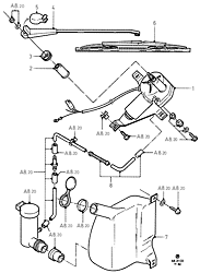 Rear Window Wiper And Washer (KOMBI/ESTATE)