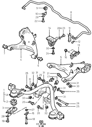 Cross Member/Rear Suspension Arms  