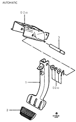 Brake Pedal (AUTOMATIC)