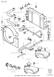 Radiator/Coolant Overflow Container (PD23)