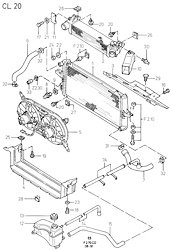 Radiator And Fan (CH20, 01/86-12/86)