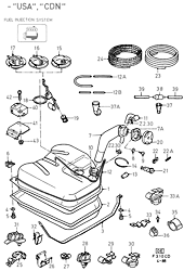 Fuel Tank And Related Parts (except CDN/USA)