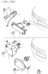 Front Fog Lamp And Flasher Lamp (except CDN/USA)