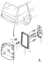 Rear/Stop And Flasher Lamps (KOMBI/ESTATE)