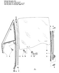 Window frames and glass - front doors