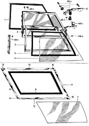 Hinged and fixed quarter windows