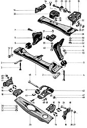 Engine and transmission suspension