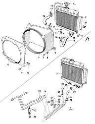 Radiator, hoses