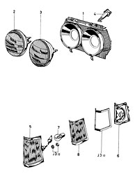 Headlamps, front turn indicator and position lamps - sealed beam