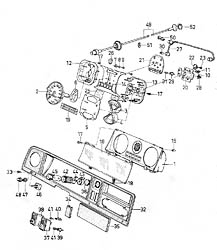 Instrument cluster (TAUNUS/CORTINA, L; 08/73-)