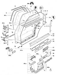 Rear doors and related parts