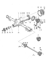 Rear axle components (TL13-TL20, KL)