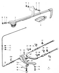 Dash mounted parking brake