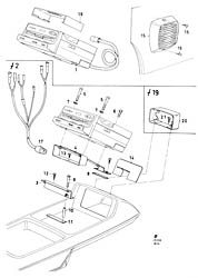 Stereo tape player, speaker