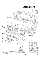 Instrument Cluster With Speedometer