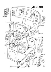 Instrument Cluster With Tachograph