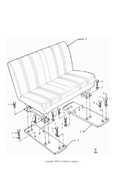 Triple Seat Less H/Rest 1st Row Rev