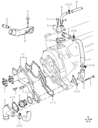 Water Pump & Connections/Thermostat