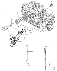 Oil Cooler And Filter/Oil Level Indicator