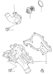 Water Pump & Connections/Thermostat