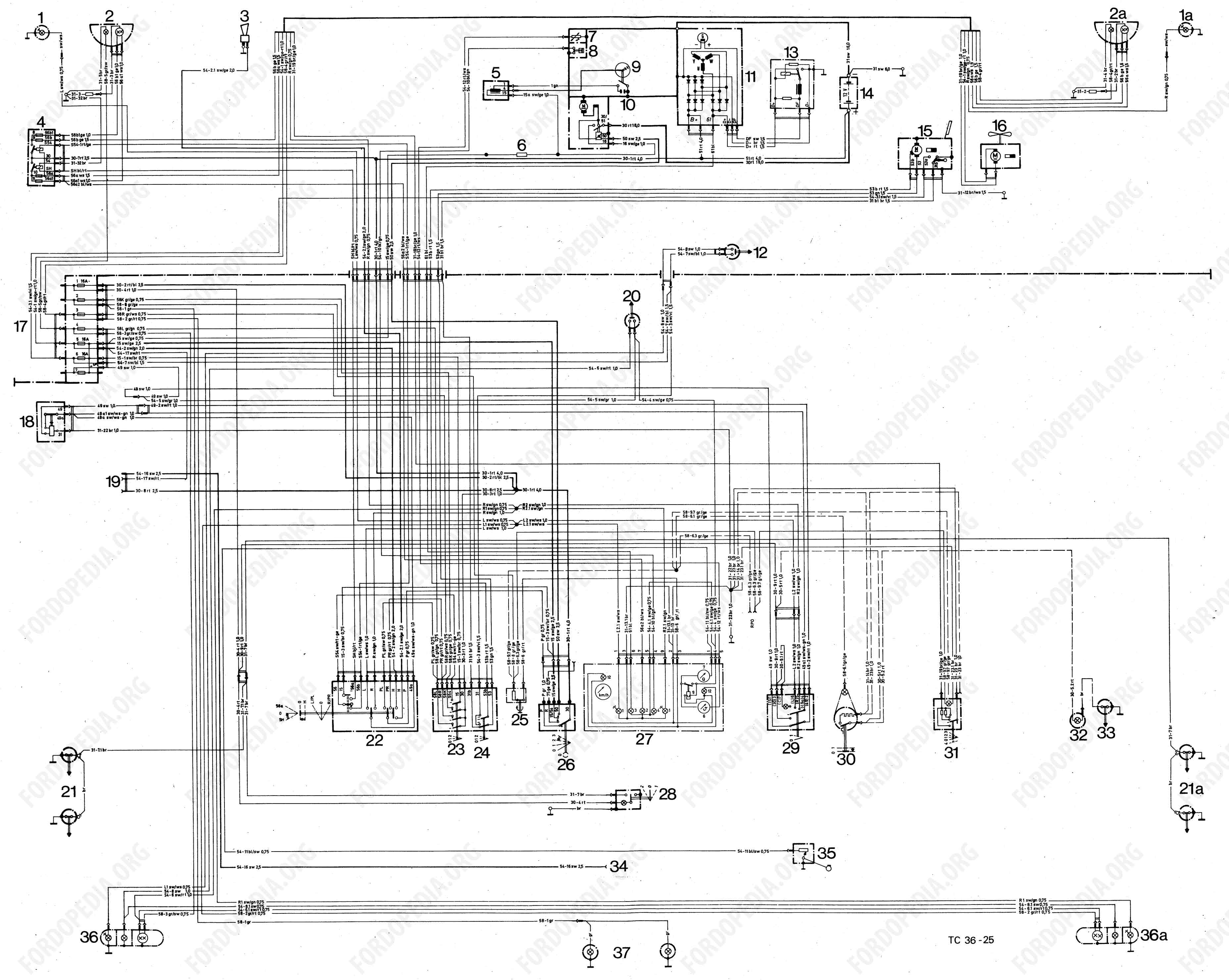 Ford cortina wiring diagram